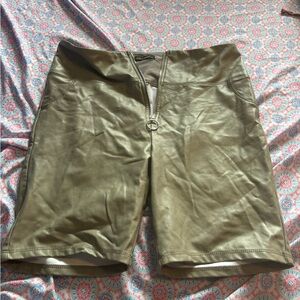 Shinestar Women's Olive Bike Shorts